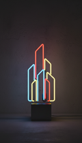 City Beat sculptural neon lamp