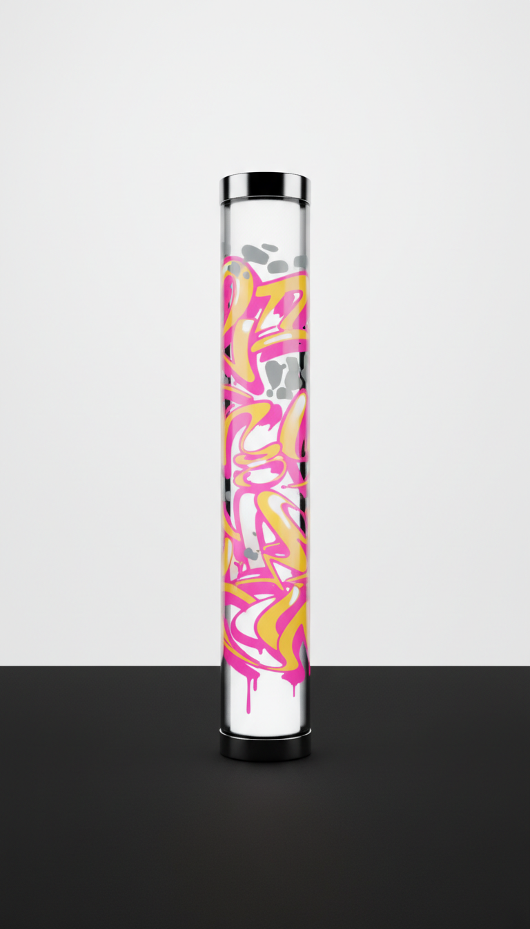 Street chrome graffiti tube light