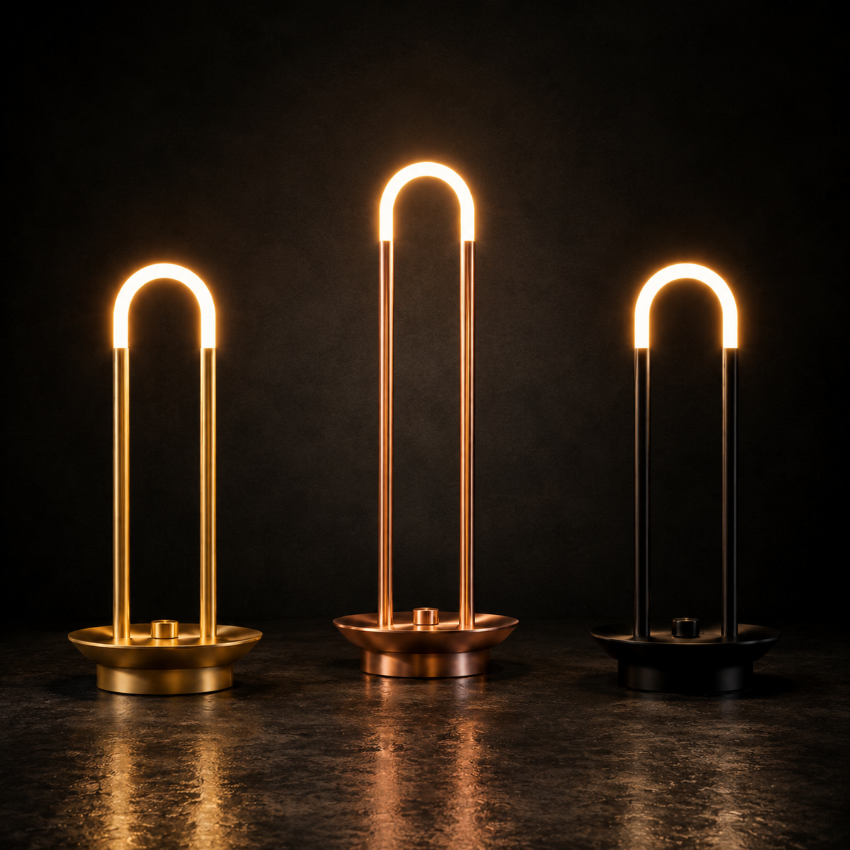 AFTER HOURS Drop 004 Gold Rose Gold and Black lamp product view