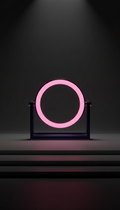 Electric Pink Halo Lamp
