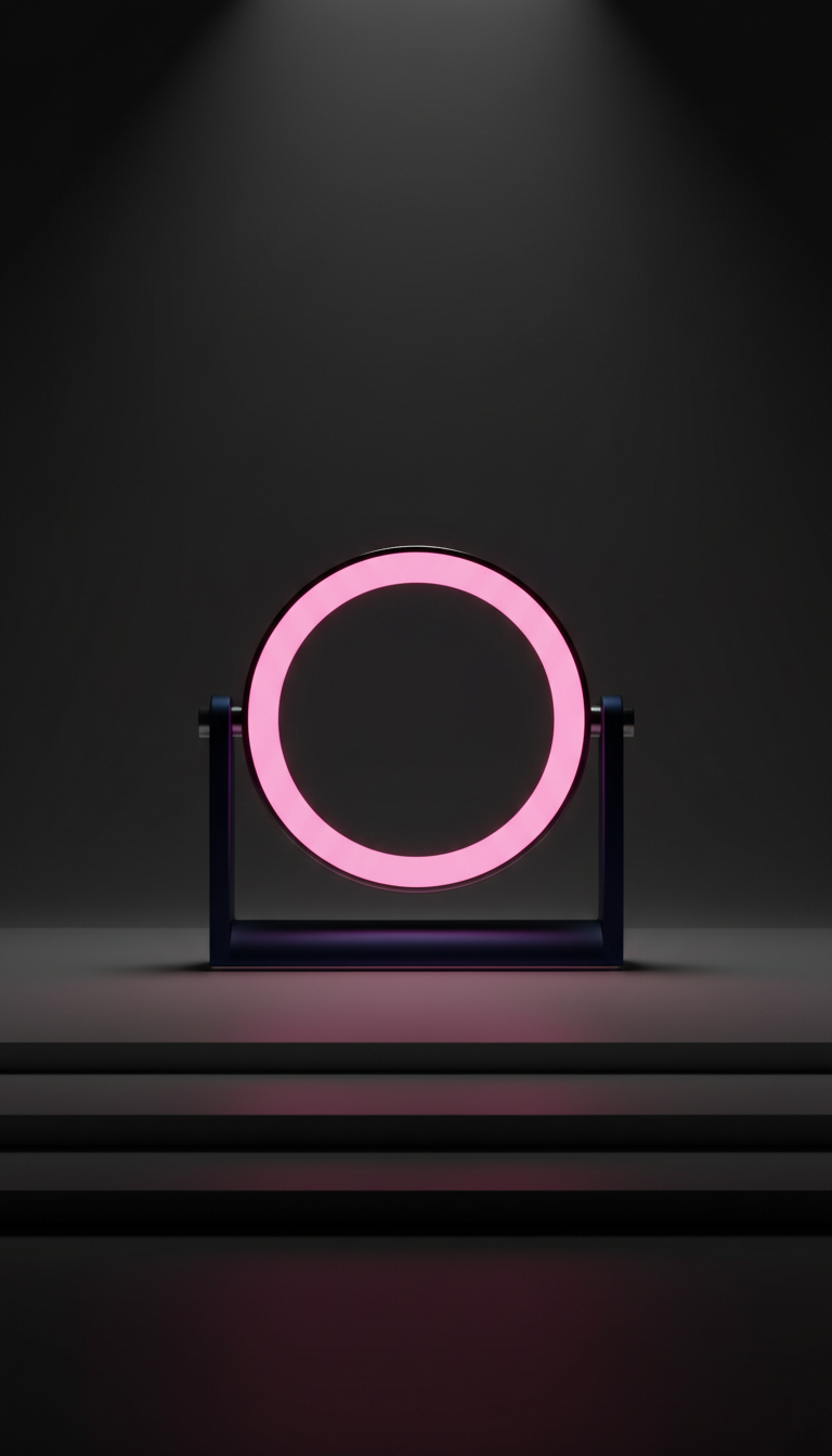 Electric Pink Halo Lamp