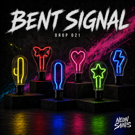 BENT SIGNAL campaign artwork — Neon Saints DROP 021