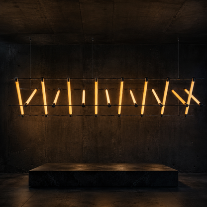 BROKEN FREQUENCY architectural tube suspension light — product view