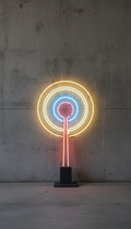 Streetlight Halo collectible neon artwork