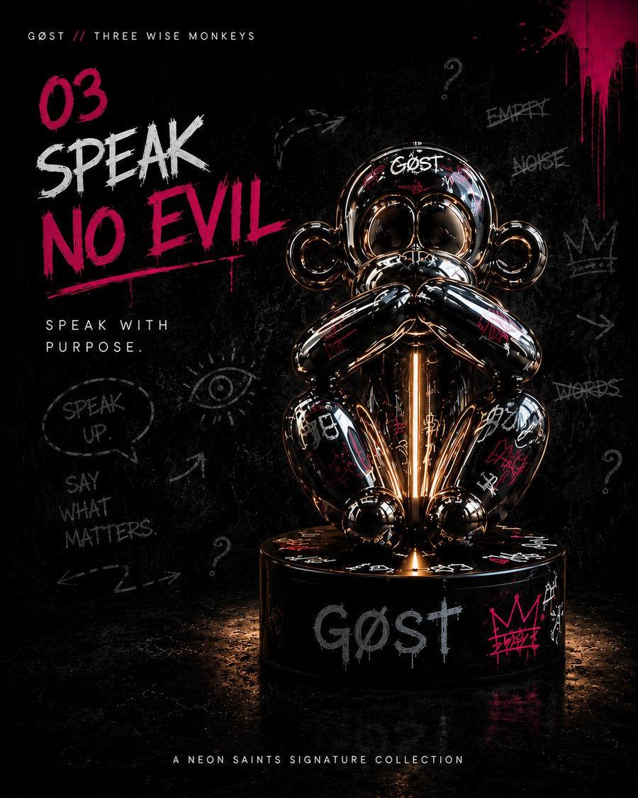 GØST Speak No Evil sculpture