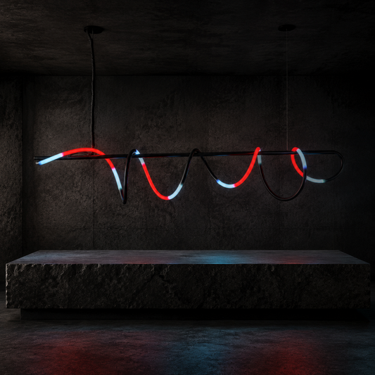 LIVE WIRE colour-changing rope pendant — Neon Saints DROP 023
