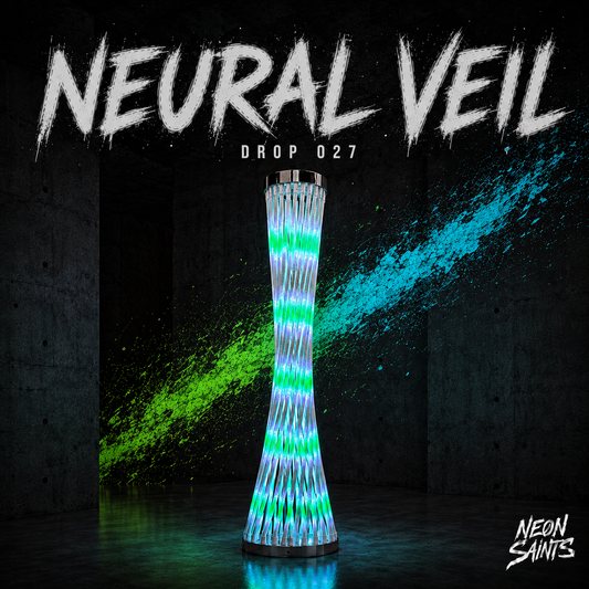 NEURAL VEIL campaign artwork — Neon Saints DROP 027