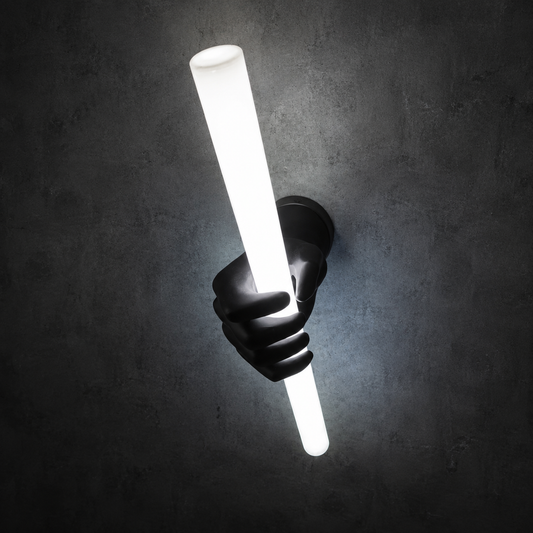 SIGNAL GRIP black hand wall light